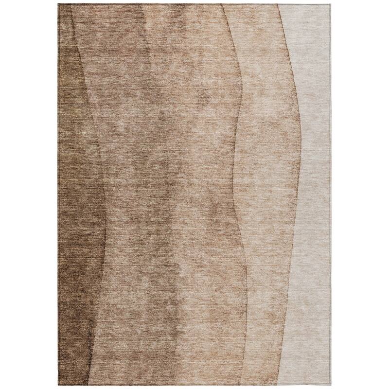 HomeRoots Ombre Transitional Rectangle Outdoor Rug