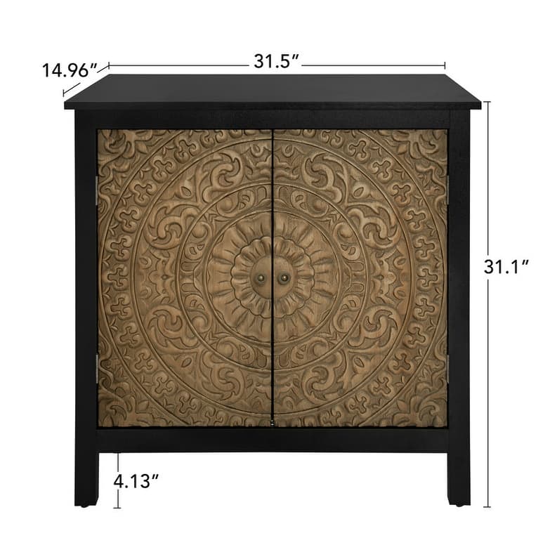 2 Door Cabinet, American Furniture, Suitable for Bedroom, Living Room, Study