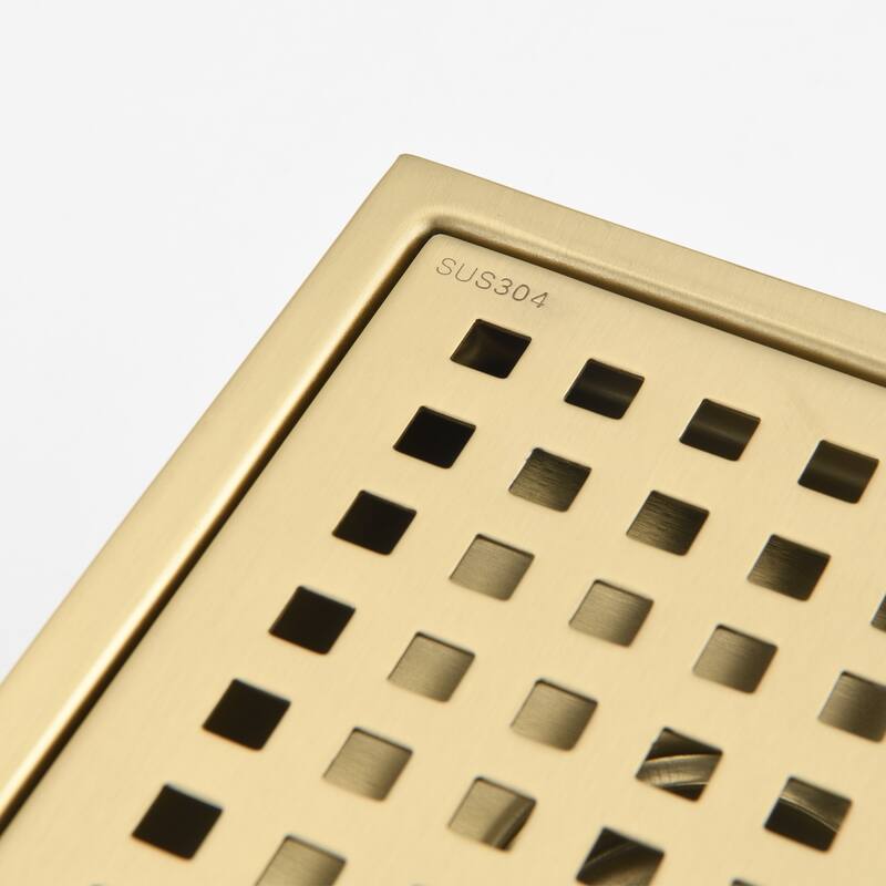 6 in. x 6 in.Stainless Steel Square Shower Drain with Drain Cover