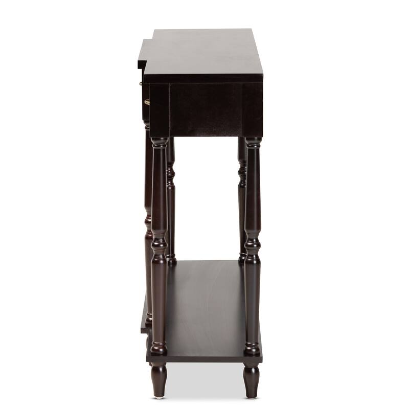 Hallan Classic and Traditional French Provincial 3-Drawer Console Table