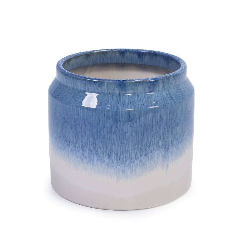 Elegant Ombre Glaze Non-Porous Ceramic Planters Pot for Aquatic Plants