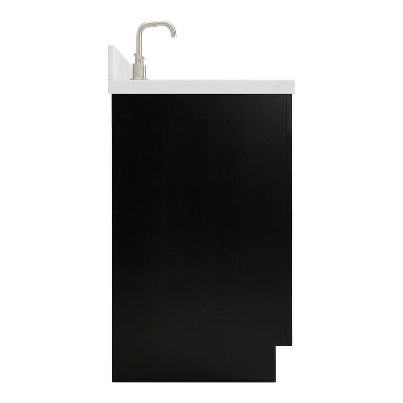 Ariel P36RCQRVO Milan 36" Free Standing Single Basin Vanity Set with