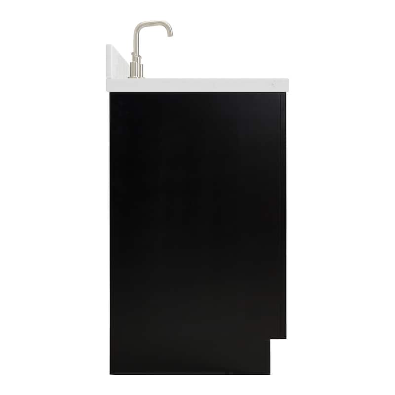 Ariel P60CQOVO Milan 60" Free Standing Single Basin Vanity Set with