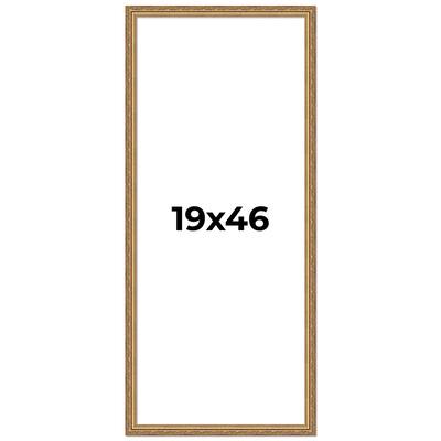 19x46 Frame Red Solid Wood Picture Frame Width 1.75 Inches | Interior Frame Depth 1 13/16 Inches