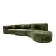 preview thumbnail 7 of 10, Christopher Knight Home- Buker Curved Polyester Sectional Sofa