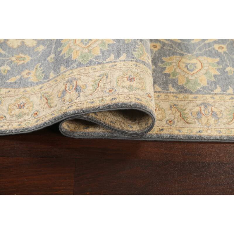 Peshawar Chobi Oriental Vegetable Dye Wool Runner Rug Hand-knotted - 2'10" x 9'9"