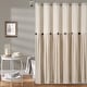 preview thumbnail 14 of 61, Lush Decor Two-tone Linen Button Shower Curtain Dark Linen - 72" x 72"