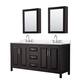 Option Dark Espresso / White Quartz Top / Polished Chrome