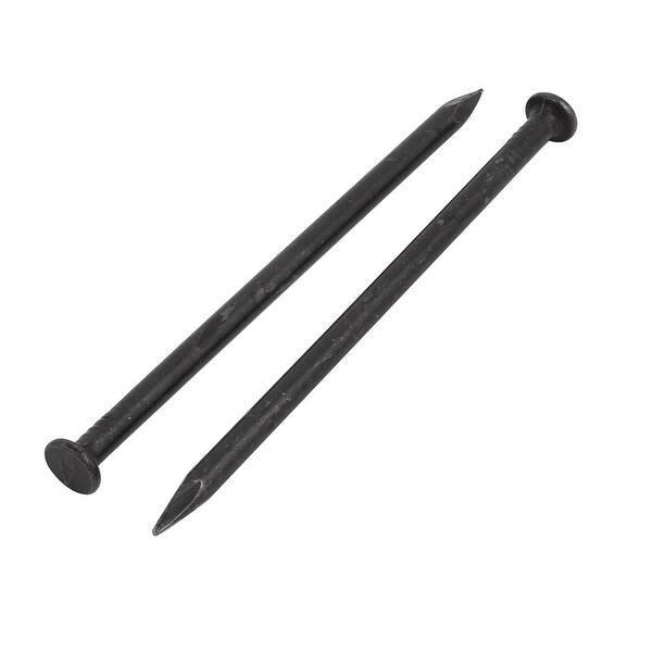 4-inch Length Carbon Steel Point Tip Wall Cement Nail Black 10pcs