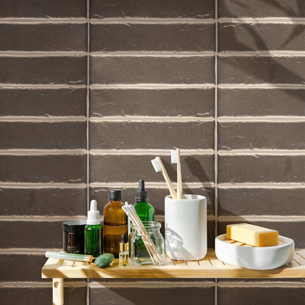 Merola Tile Orion Gold 2-3/4" x 11" Ceramic Wall Tile