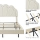 preview thumbnail 12 of 16, Queen Platform Bed with LED and Floral Headboard