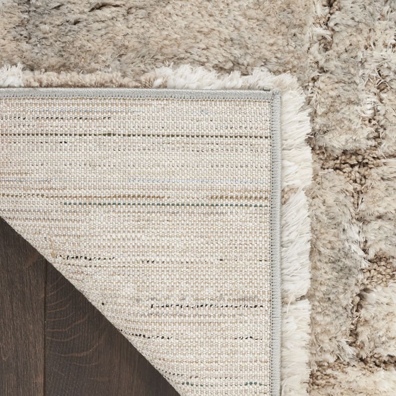 Power Loomed Abstract Stain Resistant Soft Area Rug - 87' X '63' X '1.58