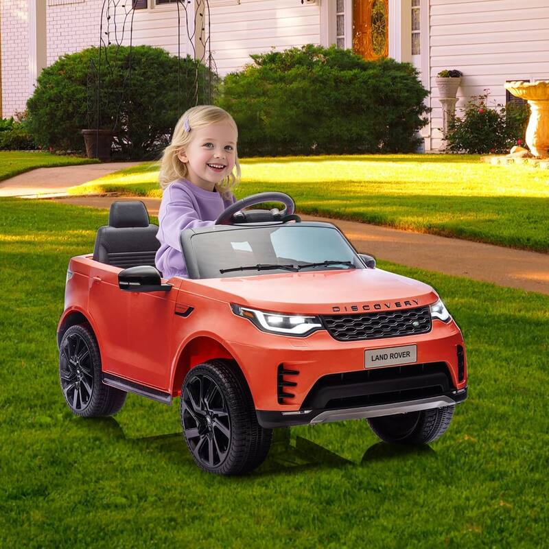 12V Kids Ride On Car,Licensed Land Rover Style, 4.5Ah Battery, 2 Motors, 3 Speed Modes, Safety Features