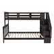 preview thumbnail 4 of 12, Muti-functional Twin-Over-Full Bunk Bed Wooden Kids Bed with Ladder,Storage and Guardrail for Bedroom