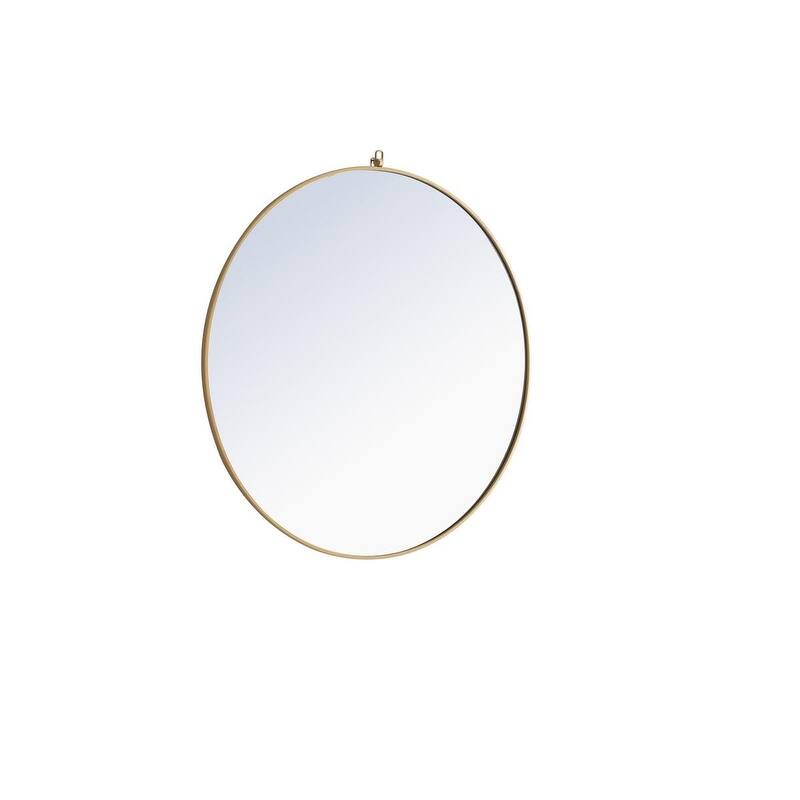 Carson Carrington Labbemala Metal Framed Round Wall Mirror