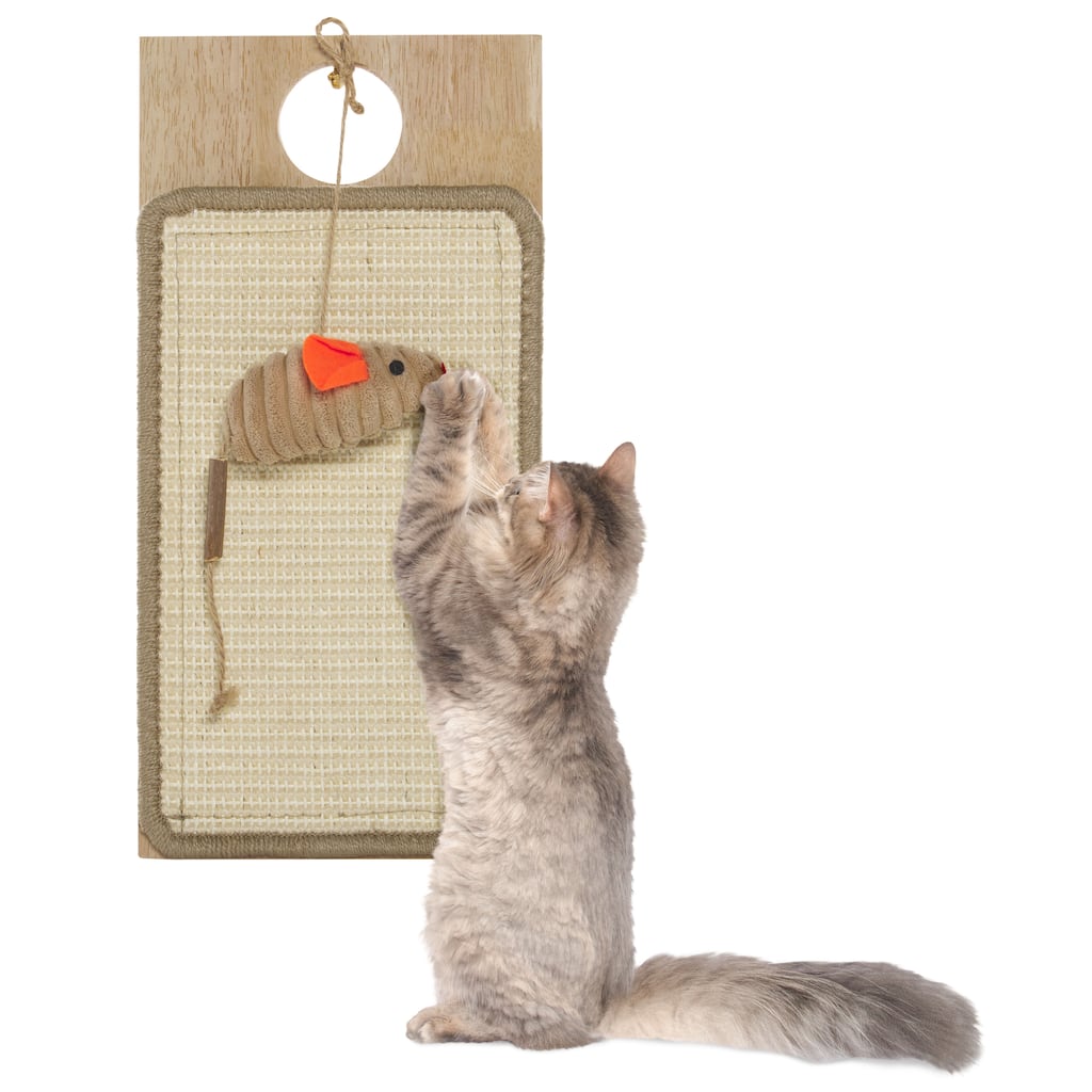 SAFAVIEH Home Natural/Ivory 8"W x 11''L x 12''H Sisal Cat Scratch Toy - 8"W x 11''L x 12''H