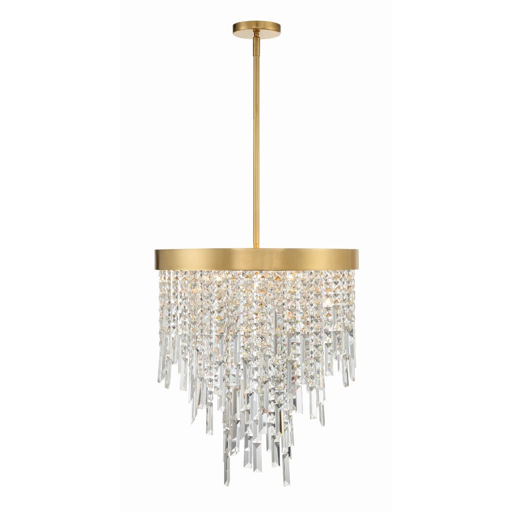 Winfield 5 Light Antique Gold Chandelier - 20"W x 24"H x 20"D