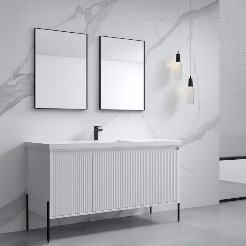 Ripple 60" Bathroom Vanity Kit (Assembly Required)