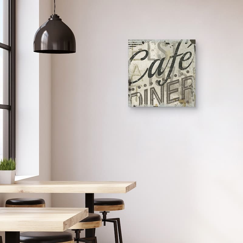 Restaurant Sign II by Michael Mullan Canvas Art Print