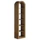 preview thumbnail 7 of 19, 6-Tier Wooden Tall Bookshelf, 74.8 Inches Rustic Arched Bookcase
