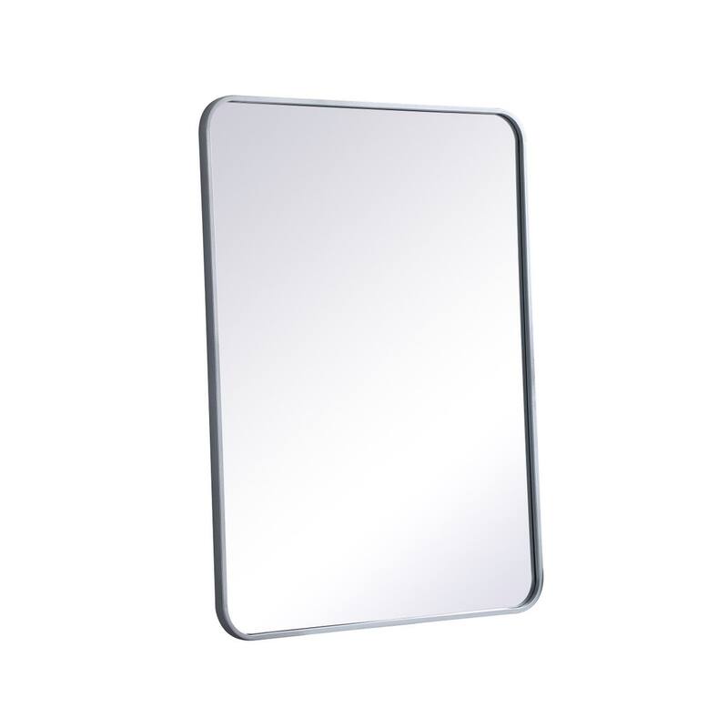 Ezra Soft Corner Metal Rectangular Mirror