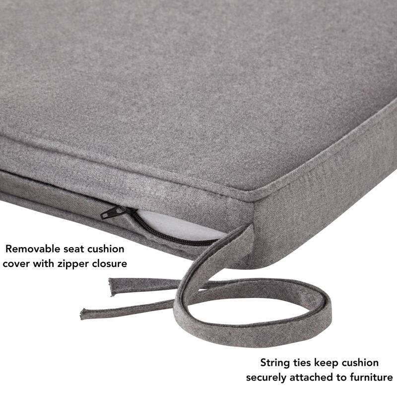 Sunbrella Indoor/ Outdoor 17-inch Square Corded Chair Pad (Set of 2)