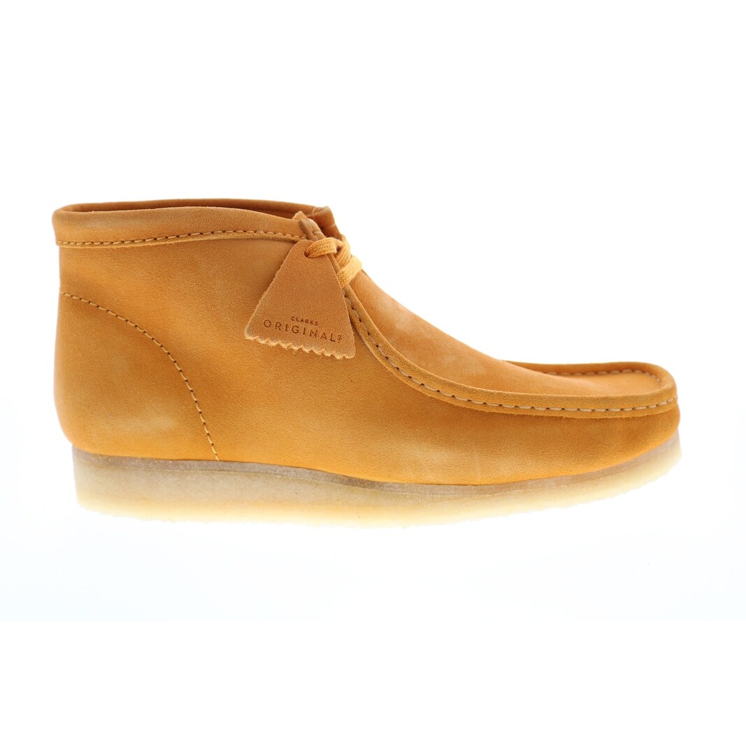 clarks wallabee burnt yellow