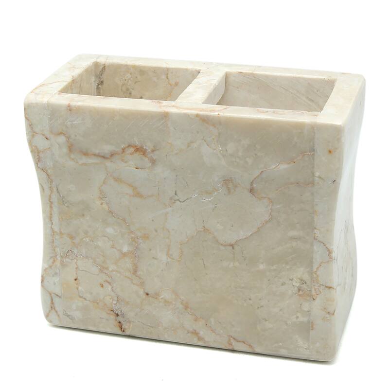 Creative Home Champagne Marble Toothbrush Holder, Tooth Brush Holder - Beige