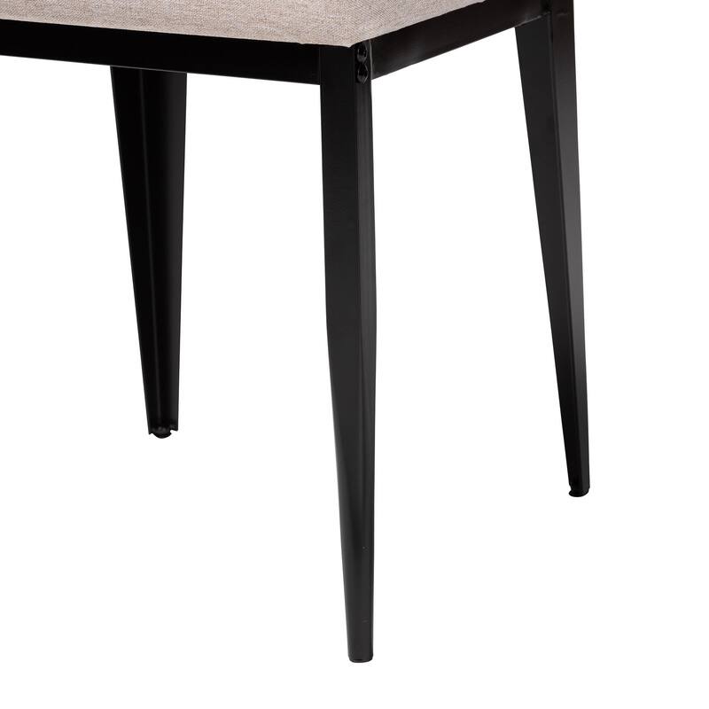 Bishop Industrial Fabric and Metal 5-Piece Dining Set