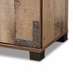 preview thumbnail 7 of 9, Cyrille Modern and Contemporary Farmhouse Rustic 3-Door Shoe Cabinet
