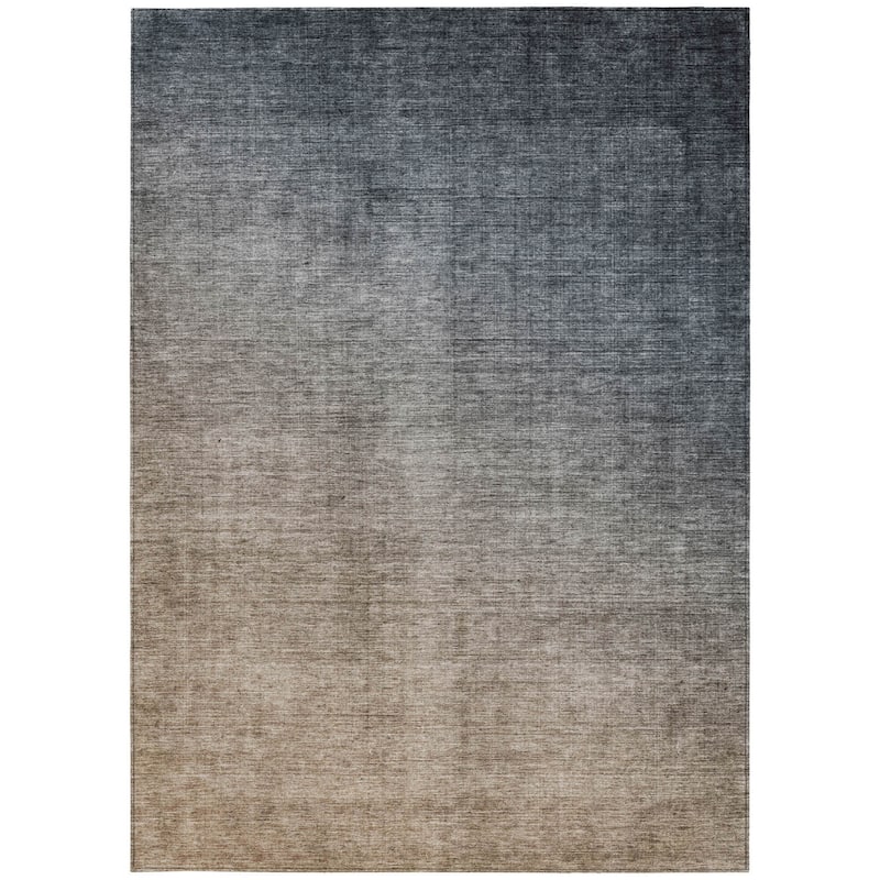 Naz Ombre Weather Resistant Blended Style Outdoor Rug