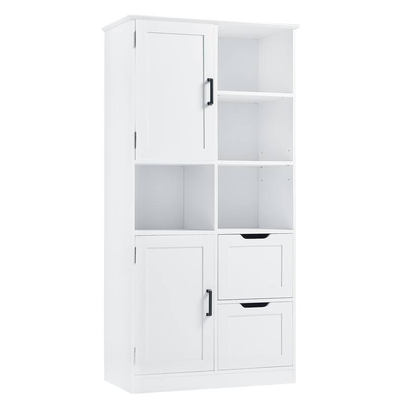 Bathroom Storage Cabinet with Doors and Drawers