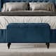 CraftPorch 2 Piece Bedroom Set in Luxurious Velvet Wingback Panel Upholstered Bed