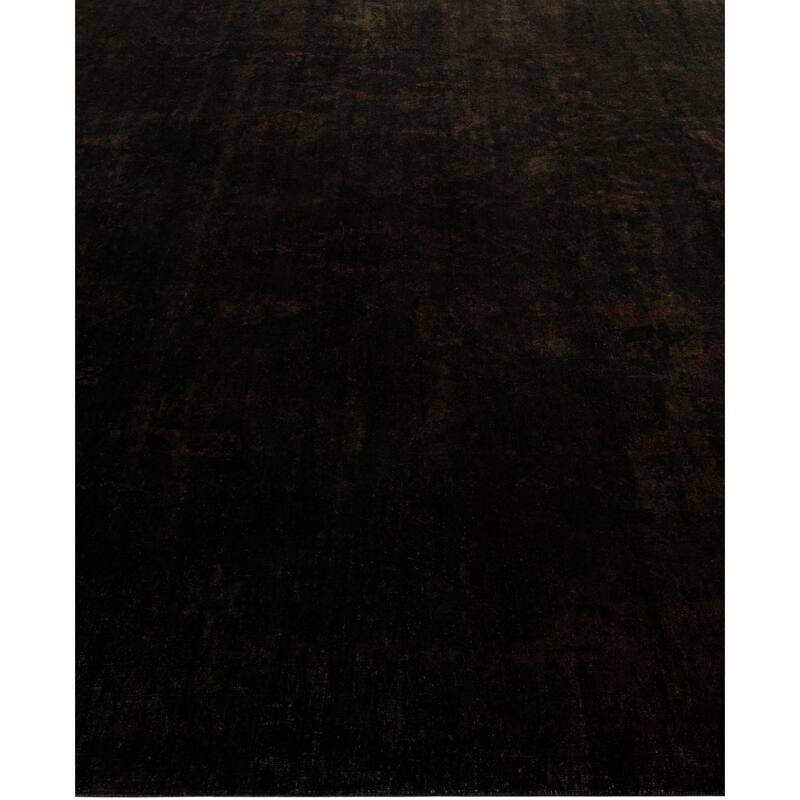 Overdyed One-of-a-Kind Hand-Knotted Area Rug - Black - 8' 1" x 10' 1"