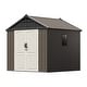 preview thumbnail 72 of 117, Patiowell 8' x 6' / 8' x 8' / 8' x 10 '/ 8' x 12' Plastic Outdoor Shed With Floor for Patio Furniture, Tools (Kick-It Shed)