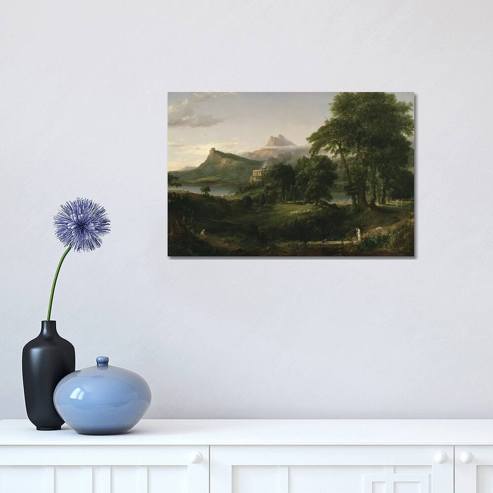 iCanvas "The Course of Empire - The Arcadian or Pastoral State, c.1836" by Thomas Cole Canvas Print