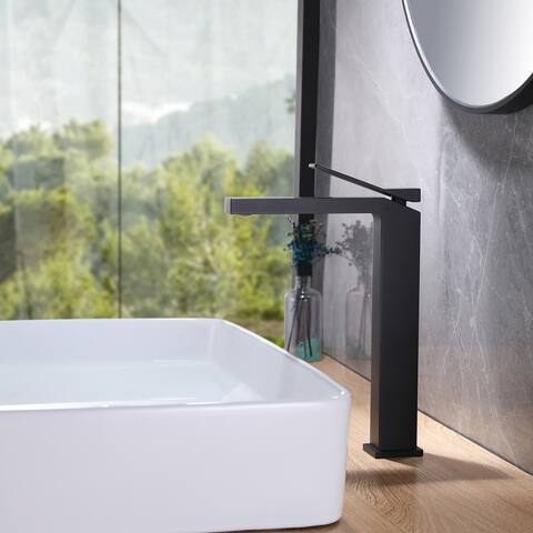 Rbrohant Single Handle Single Hole Bathroom Vessel Sink Faucet