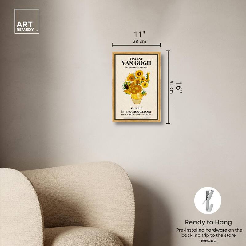 Sunflowers Canvas by Art Remedy