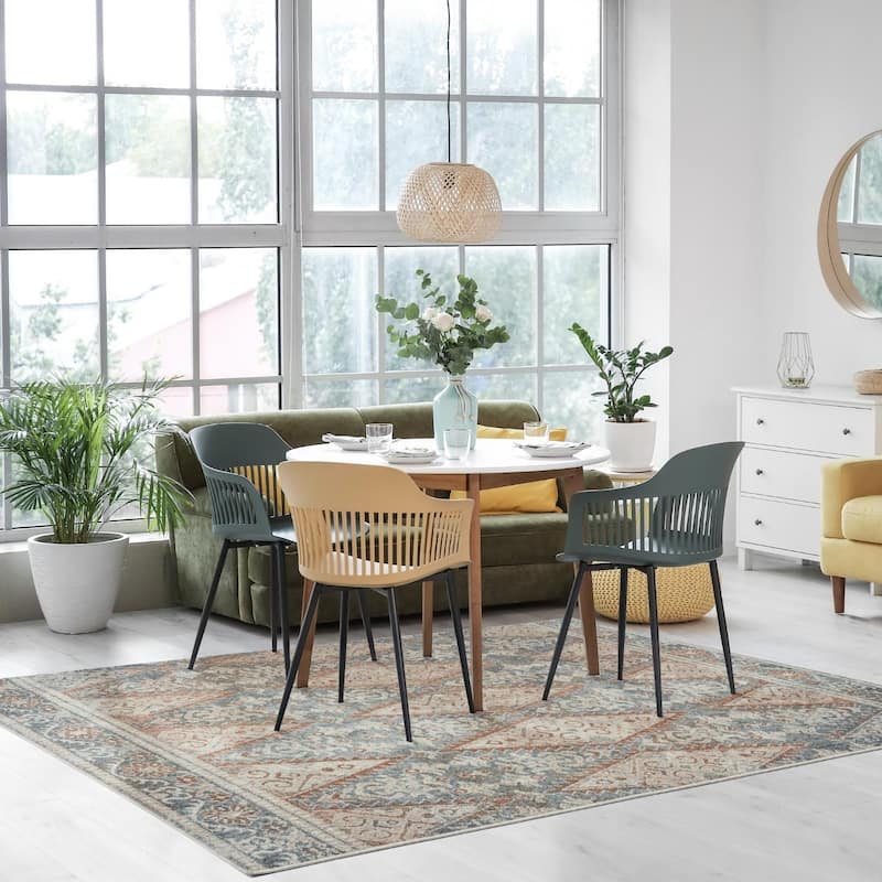 Luxe Weavers Oriental Geometric Area Rug for Bedrooms - 8' x 10'