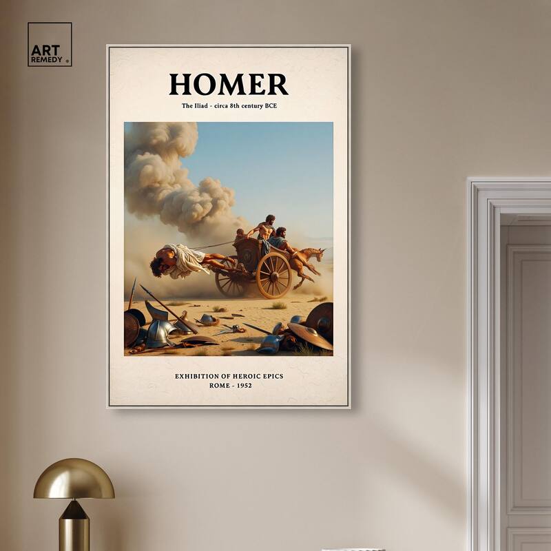 Iliad Illustrated Canvas by Art Remedy