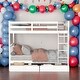 preview thumbnail 2 of 10, Elegant Twin over Twin Bunk Bed House Bed