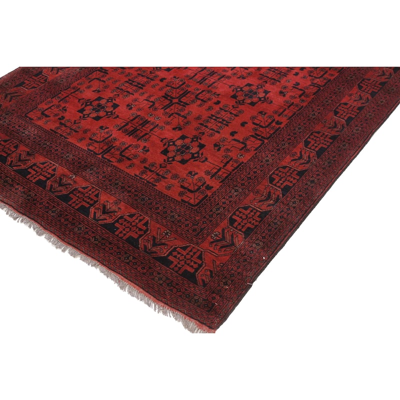Southwestern Biljik Khal Mohammadi Whitley Red/Black Rug - 5'8'' x 7'10''