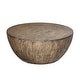 preview thumbnail 4 of 3, Uttermost Lark 42" Diameter Round Java Wood Coffee Table