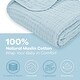 preview thumbnail 3 of 3, Baby Muslin Blanket - Large 40" X 40", Sky Blue, By Comfy Cub - Sky Blue