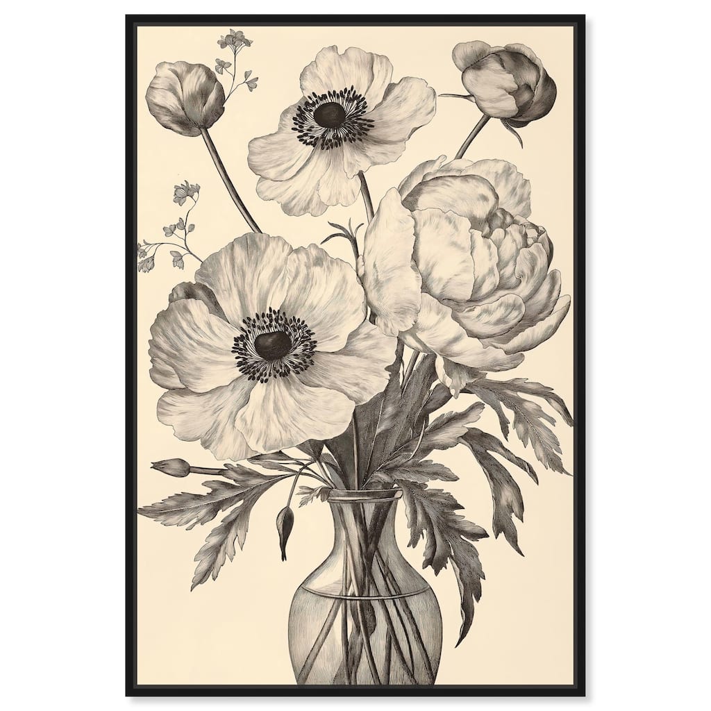 Vase of Vellum Canvas by Art Remedy