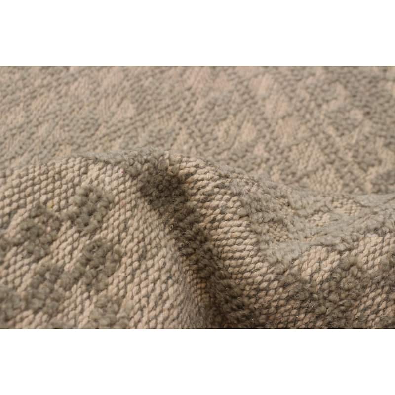 ECARPETGALLERY Hand-knotted Tangier Khaki, Light Green Wool Rug - 7'10 x 9'10