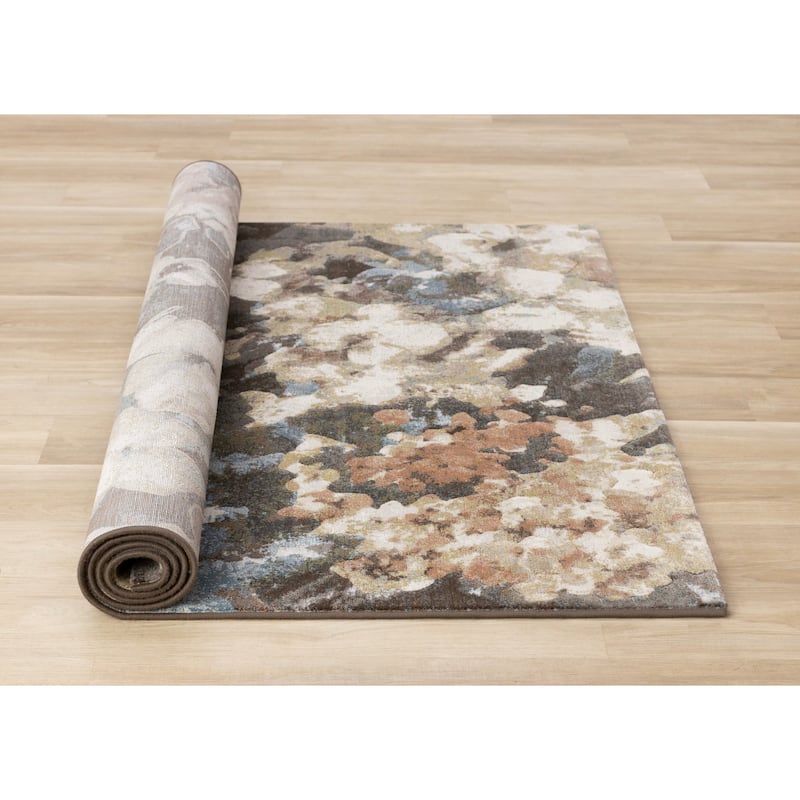 Multi-Colored Elegant Floral Area Rug
