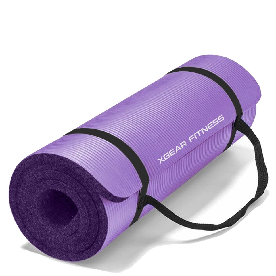 Thick Yoga Mat - Double Sided 1/2-Inch Workout Mat - 71x24-Inch