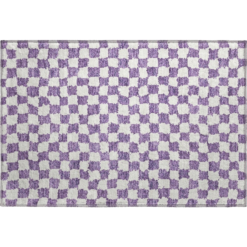 Premium Washable Super Soft Casual Checkered Mayfield Rug