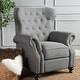 preview thumbnail 2 of 19, Walder Tufted Nailhead Fabric Recliner by Christopher Knight Home